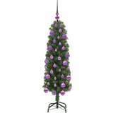 vidaXL Umestno božično drevo Zelena 120 cm PVC in Jeklo in Plastika | Shoptok.si