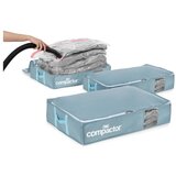 Compactor Vakuumske plastične škatle za pod posteljo v kompletu 3 ks 65x45x15,5 cm Blue Edition – | Shoptok.si