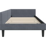  Kutni okvir kreveta Tamno siva 90 cm x 190 cm Baršun | shoptok.hr