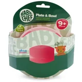 set tanjir i činija,roze