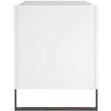vidaXL Omarica za gramofonske plošče bela 74,5x38x48 cm inženirski les | Shoptok.si