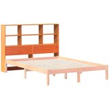 vidaXL Uzglavlje sa spremištem voštano smeđe 135cm od masivne borovine | shoptok.hr
