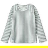 Liewood majica za kupanje noah seersucker stripe sea blue/white Cijene