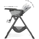 Kinderkraft hranilica FOLDEE, siva s točkicama | shoptok.hr