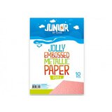 Jolly papir metalik reljefni, roze, A4, 250g, 10K ( 136206 ) Cene