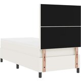  LED Box Spring Krevet s uzglavljem Krema i bijela 80 x 200 cm | shoptok.hr
