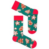Milena Men's Christmas Socks Gingerbread Dark Green | Shoptok.si