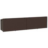  Vrtna shranjevalna škatla rjava 220x50x58 cm poli ratan | Shoptok.si