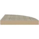 vidaXL plutajuće kutne police 2 kom boja hrasta 35 x 35 x 3,8 cm MDF | shoptok.hr