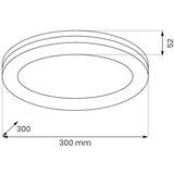  LED plafonsko svetlo za kupatilo MARLON LED/36W/230V, prečnik 30 cm, IP54, belo | Eponuda.com