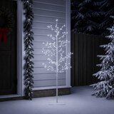  Božićno drvce s izgledom breze Bijela 47 x 240 cm Čelik | shoptok.hr