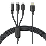 Baseus Rapid Series 3-in-1 USB-A 100W 1.5m, Schwarz | shoptok.hr