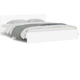  Okvir za krevet s uzglavljem i LED bijeli 180x200 cm | Eponuda.com