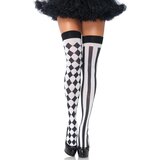 Leg Avenue Harlequin Thigh Highs 6120 Black & White Cijene