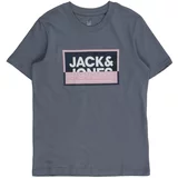 Jack & Jones Majica 'JCOLOGAN' marine / dimno modra / roza / bela