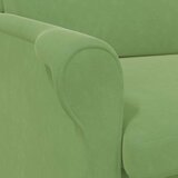  Fotelja Svijetlo zelena Baršun | shoptok.hr