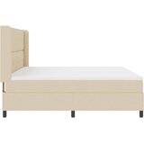  Krevet s opruga kutije s jastukom Krema 200 x 200 cm tkanina | shoptok.hr