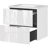 Germania Bijeli zidni ormarić za ispod umivaonika u sjajnom dekoru 61x61 cm Celano – | shoptok.hr