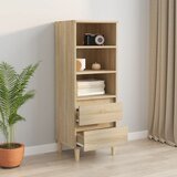  Visoka komoda hrasta sonome 40x36x110 cm od konstruiranog drva | shoptok.hr