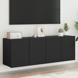 vidaXL Stenske TV omarice 2 kosa črna 60x30x41 cm Cene