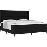  s opruga kutije s jastukom Crna 200 x 200 cm tkanina | shoptok.hr