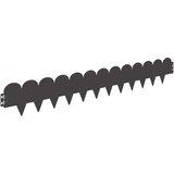 vidaXL Robovi trave 10 pcs 103 x 15 cm Jeklo Črna, (5000301303) | Shoptok.si