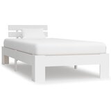  Okvir za krevet od masivne borovine bijeli 90 x 200 cm | shoptok.hr