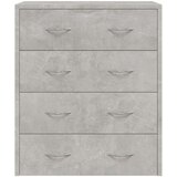  Komoda s 4 ladice 60 x 30 5 x 71 cm siva boja betona | shoptok.hr
