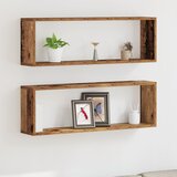 vidaXL zidna polica Komplet 2 Star les Inženirski les 80 x 15 x 26 cm Cene