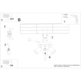 Sollux SL.1287 - Spot svetiljka VERDO 3xGU10/10W/230V bela | Eponuda.com