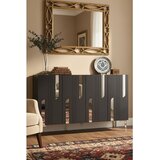 Hanah home komoda Nota 120, 120 cm, antracit / srebrna | Eponuda.com