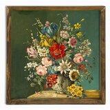 Evila Originals Stenska slika Vintage Flowers, 50 x 50 cm Cene