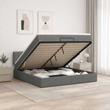  Krevet od pjene s madracem i LED-om Tamnosiva 180 x 200 cm | shoptok.hr