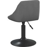  Vrtljivi jedilni stoli 4 kosi temno siv žamet, (20812345) | Shoptok.si