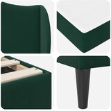  Okvir za krevet Tamnozelena 90 x 200 cm Baršun - Tamnozelena 90 x 200 cm | shoptok.hr