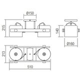  redo 01-2400 - plafonsko svetlo pooh 2xE27/42W/230V bukva | Eponuda.com