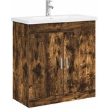 vidaXL Komplet pohištva za kopalnico Dimljen hrast 81 x 40 x 84,5 cm, (5000245397) | Shoptok.si