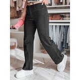 DStreet Spodnie damskie wide leg DELUSSIA czarne | Shoptok.si