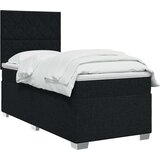  Boxspring krevet s madracem Crna 90 x 190 cm Tkanina Slike