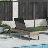  Ležaljka s jastukom svijetlosiva 55x200x44 cm poli ratan | Eponuda.com