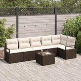  Set sofe s jastukom 7 pcs Smeđa poliratan | shoptok.hr
