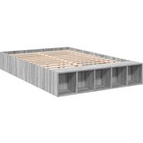 vidaXL Posteljni okvir siva sonoma 140x190 cm inženirski les, (21216205) Cene