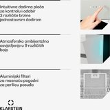 Klarstein Alina kuhinjska napa, 80 cm, 600 m³/h, Tiha, EEK A | shoptok.hr