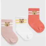 GAP Čarapice za bebe 3-pack boja: ružičasta