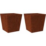  Vrtne sadilice 2 kom 50 x 50 x 50 cm Pohabani čelik | shoptok.hr