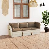 The Living Store Vrtni kavč trosed iz palet z blazinami smrekovina - Kavč Iz Palet, (21469038) | Shoptok.si