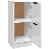 Komode sjajne bijele 2 kom 30x30x70 cm od konstruiranog drva | shoptok.hr