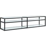TV omarica beli marmor 180x40x40,5 cm kaljeno steklo, (20912333) | Shoptok.si