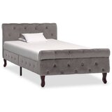 Maison Chic Posteljni okvir - Enojna postelja - Postelja za odrasle siv žamet 90x200 cm-J9042, (21760623) | Shoptok.si