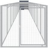  Kućica za pse s igralištem antracit 110 x 1221 x 110 cm čelična | shoptok.hr